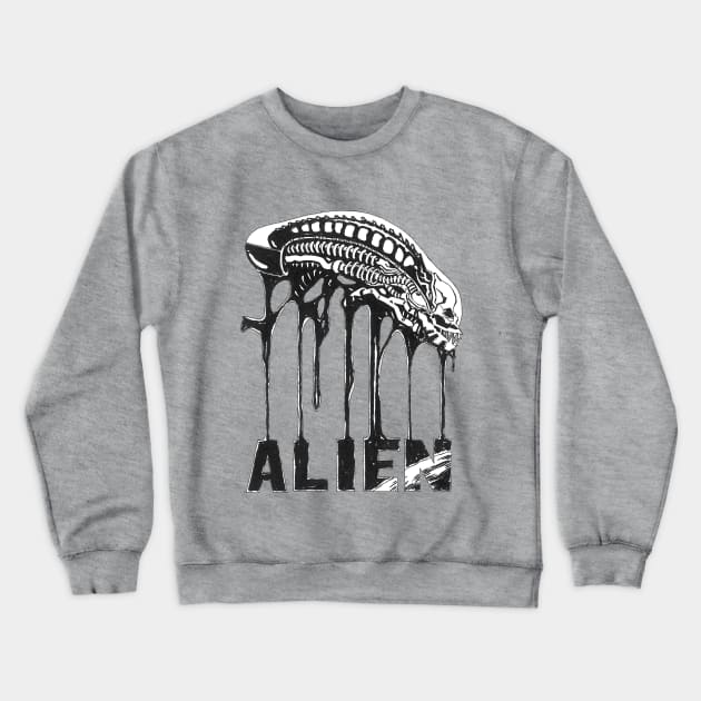 Alien Xeno Drip Crewneck Sweatshirt by jefftallica